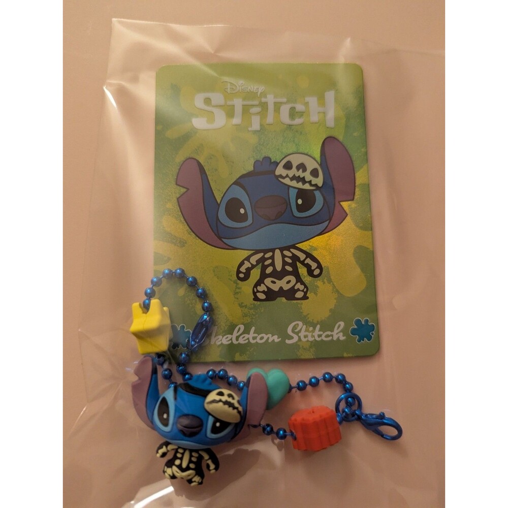 Disney Stitch Bag Clip Charm Skeleton Stitch Halloween